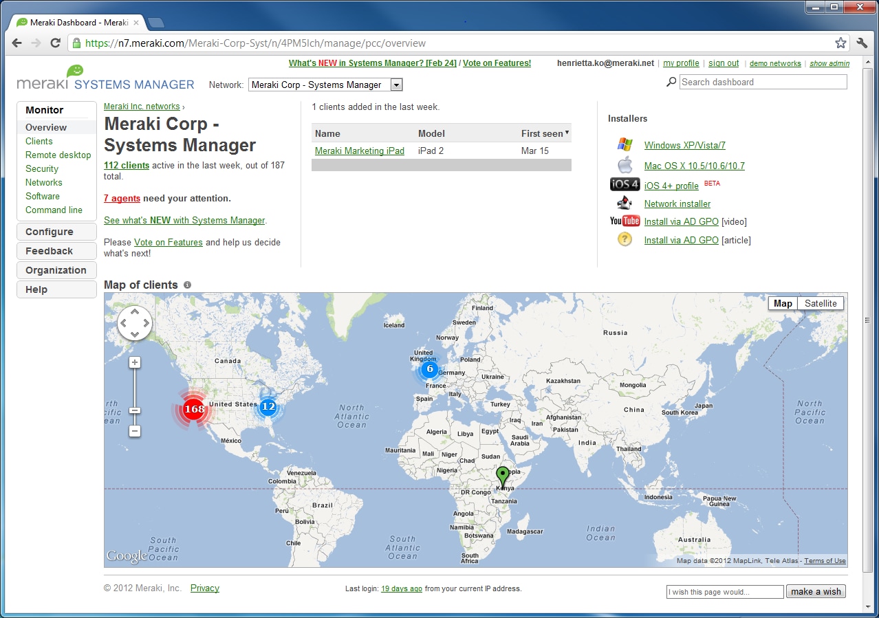 Systems Manager map