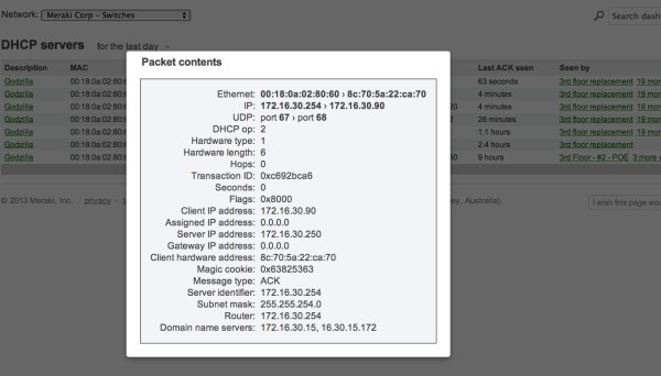how to view dhcp client list
