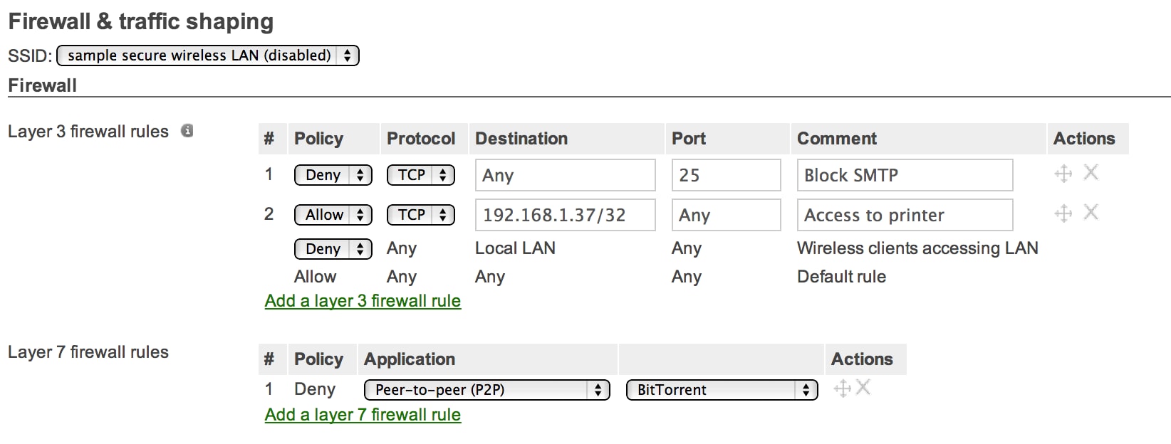 meraki firewall