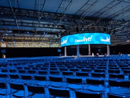 Cisco live main stage and audience seating