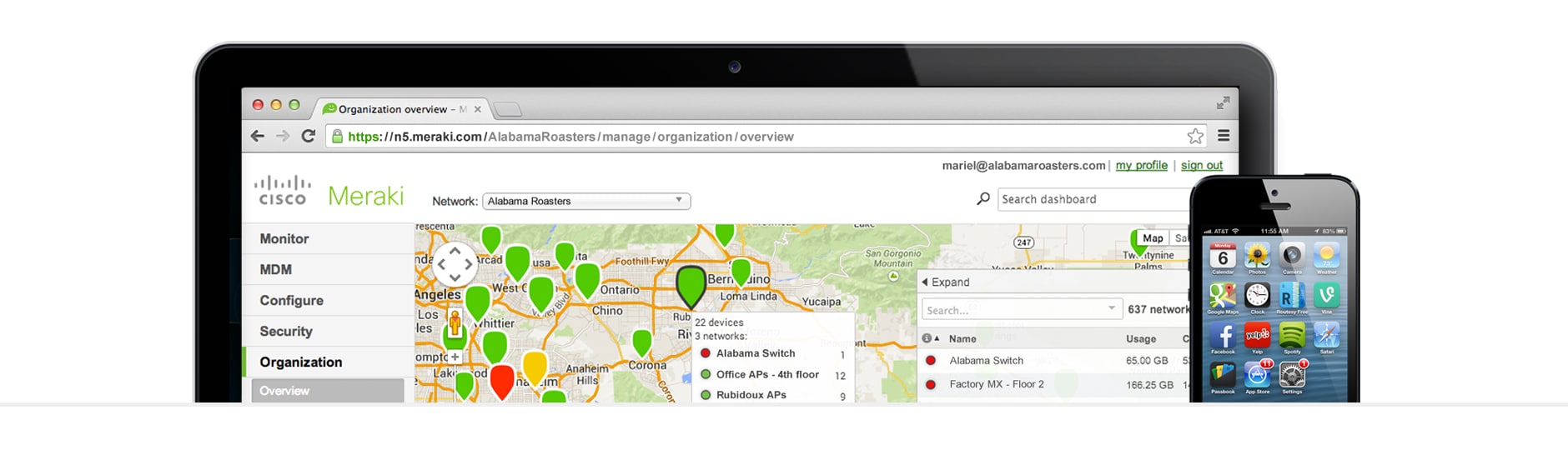 meraki vpn mac