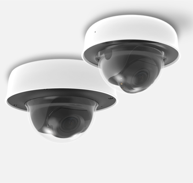 Two Cisco Meraki Smart Cameras on the Ceiling